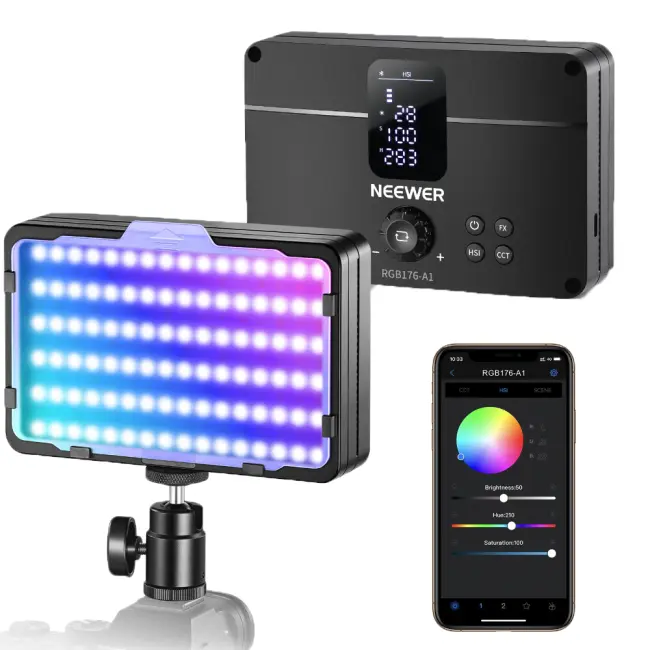 NEEWER RGB176-A1 LED İşıq – Professional Foto və Video Çəkiliş üçün