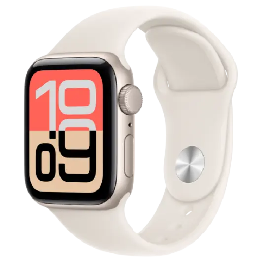 Ağıllı saat Apple Watch SE 3 GPS 40mm Starlight with Starlight Sport Band - S/M