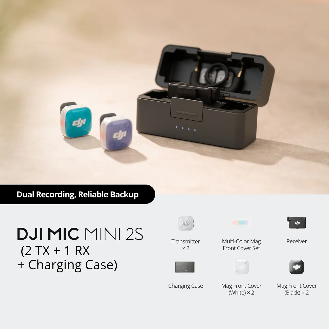 DJI Mic Mini 2S Simsiz Mikrofon Dəsti